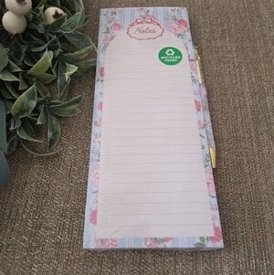 Floral Notepad with Pen